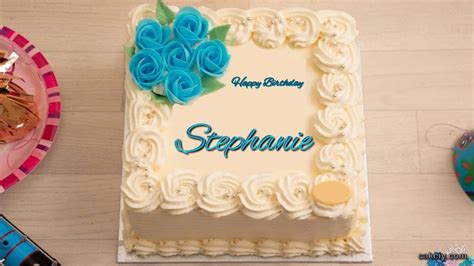 🎂 Happy Birthday Stephanie Cakes 🍰 Instant Free Download