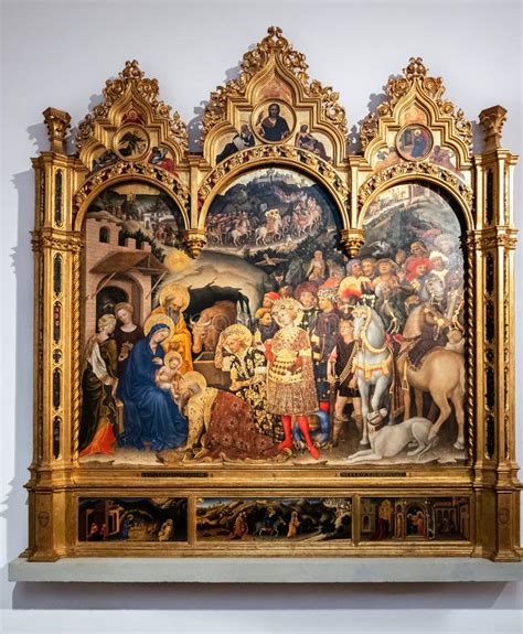 Adoration Of The Magi By Gentile Da Fabriano In The Uffizi Gallery In