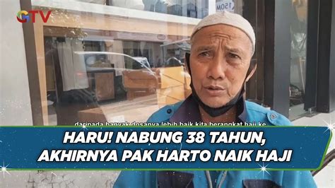 Kisah Haru Pak Harto Juru Parkir Nabung Selama 38 Tahun Akhirnya Naik