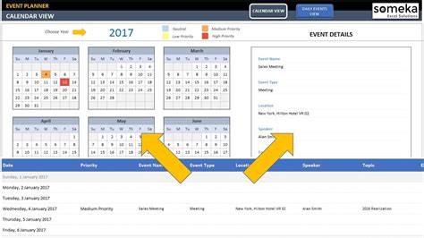 How To Make A Calendar With Recurring Events On Excel Example