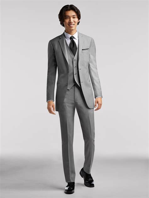 Vintage Men's Grey Suit by Pronto Uomo | Suit Rental | Moores Clothing