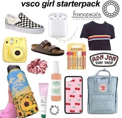 Vsco Girl Starter Pack In 2020 White Girl Starter Pack Vsco Basic Girl