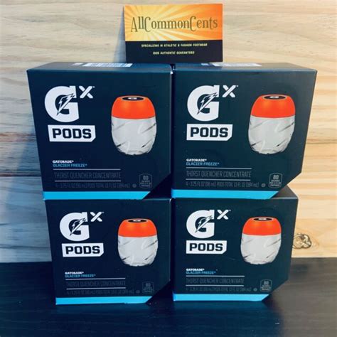 Gatorade Gx Pods Glacier Freeze 16 Pack Includes 4 Boxes Of 4 Pods