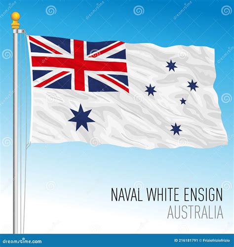 Australia White Ensign Flag Naval Banner Australia Oceanian Country