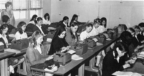 Exploring High School Typing Classes Through Antique Photos Spanning