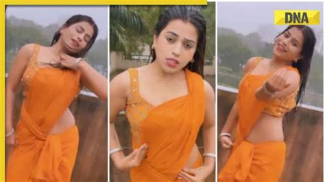 ooh la la girl in hot saree burns internet with her sexy dance on tip tip barsa paani viral