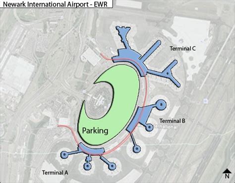 Newark Liberty Ewr Airport Terminal Map