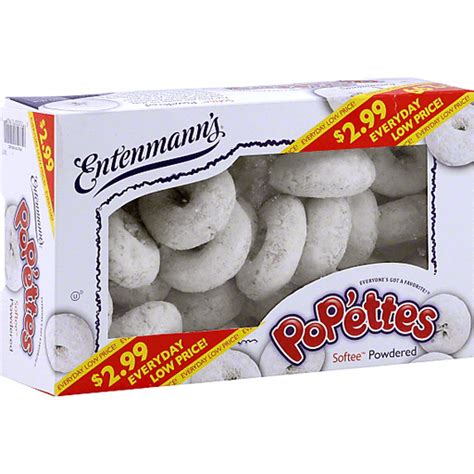 Entenmanns Popems Powdered Donuts 14 Oz Box Doughnuts Pies