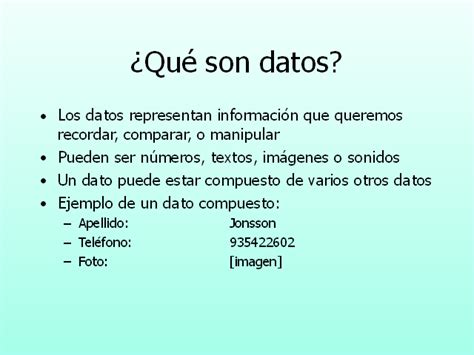 ¿qué Es Un Dato Ejemplos Y Significado