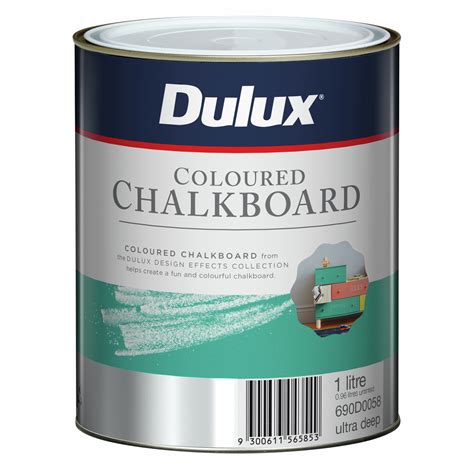 Dulux 1l Design Ultra Deep Coloured Chalkboard Paint Bunnings Australia