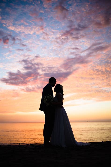 Romantic Sunset Romantic Sunset Beach Weddings Sunsets Sugar Couple