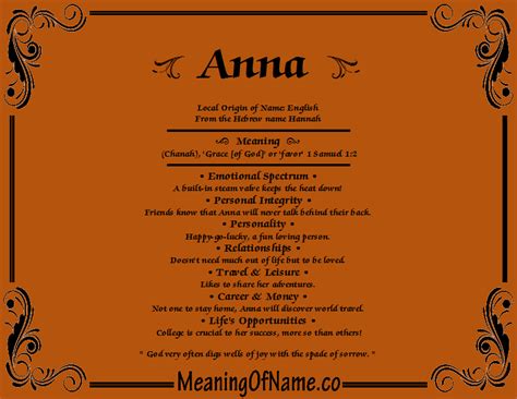 Meaning Of Name Anna Names With Meaning Names Meant To Be