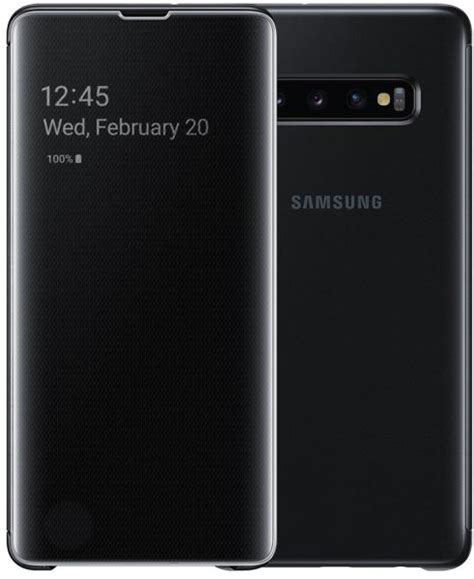 Samsung Clear View Galaxy S10 Plus Black Ef Zg975cbegww