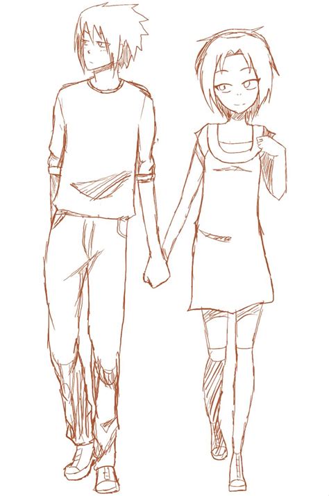 Pin By Leopard Lover On Anime Chibi Couple Holding Hands Drawing