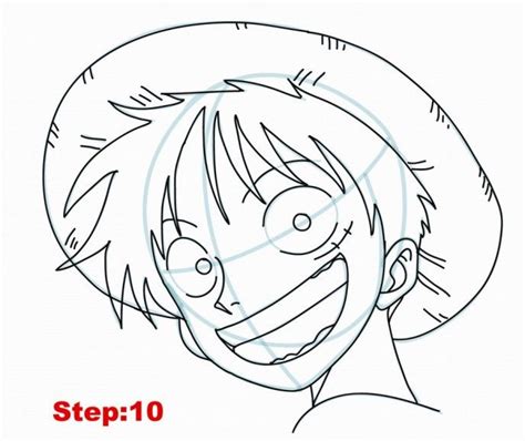 Luffy Drawing Step By Step
