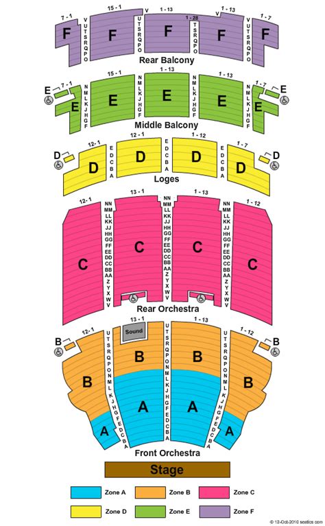 San Diego Civic Theater Seating Map Helpful Picture Ulogr1 Row F