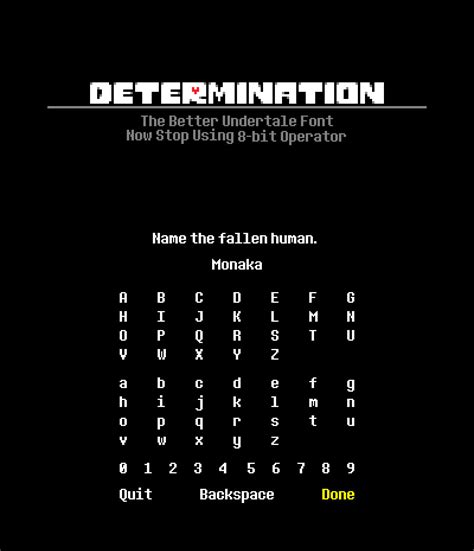 Free·fonts free fonts search and download. Determination: Better Undertale Font on Inspirationde