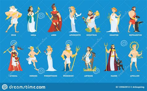 12 Olympian Gods And Goddesses