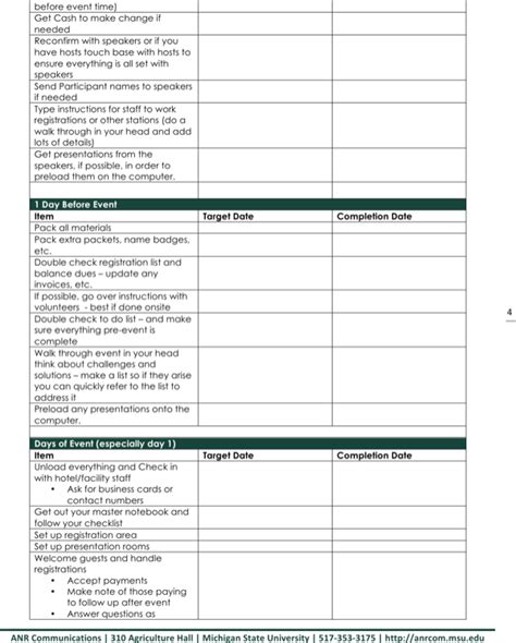 Download Event Planning Timeline Template Word For Free Page 4