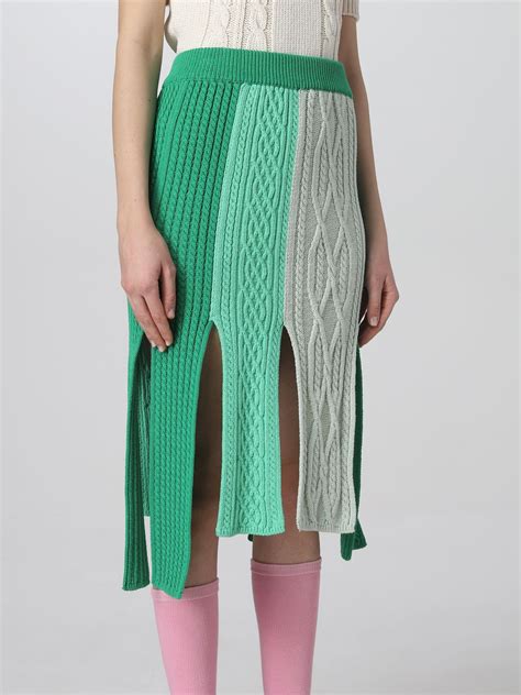 Andersson Bell Skirt For Woman Green Andersson Bell Skirt Apa598w Online On Giglio