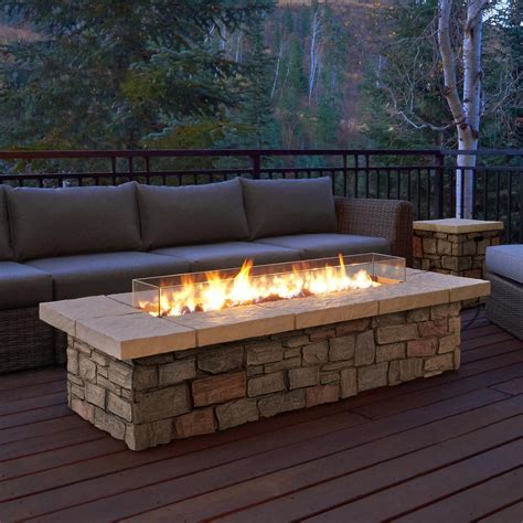 Not only can you enjoy the flames, you. 10 Outdoor Propane Fire Pit Coffee Table Images