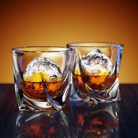 Ashcroft Twist Whiskey Glass Set Or 2 Unique Modern Rocks Lead Free Crystal Glasses For Scotch