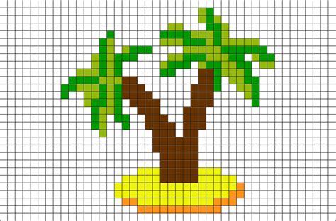 Palm Trees Pixel Art Brik