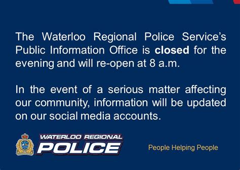 Waterloo Regional Police On Twitter Https T Co 0E43cQI7BZ Twitter