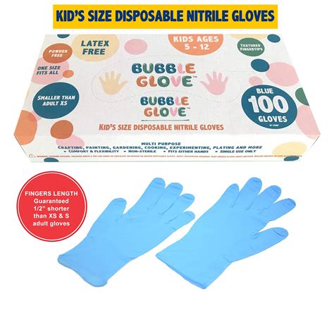 Buy Bubble Glove: Best Kids Nitrile Gloves (Latex Free, Powder Free