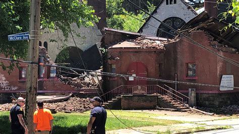 Church Collapse In Brighton Heights Sends Debris Into The Street Wpxi