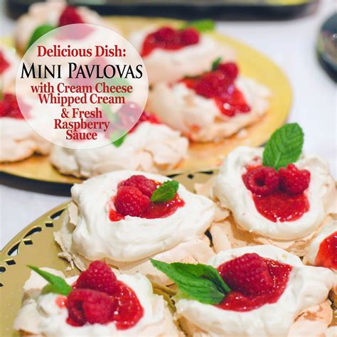 Delicious Reads Delicious Dish Mini Pavlovas With Cream Cheese