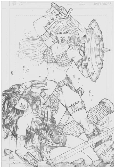 Red Sonja Vs Wonder Woman By Delanio On Deviantart