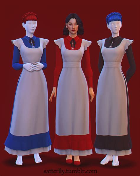 Maid Dress The Sims 4 Download Simsdomination Gambaran