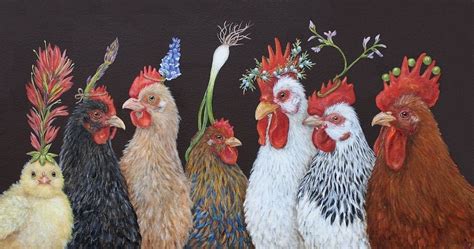 Rooster Art Whimsical Art Chicken Art