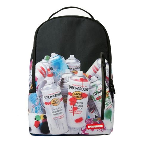 Sprayground Backpack Paint Cans Dlx Black