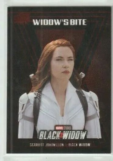 Black Widow Scarlett Johansson Natasha Widows Bite Achievements Card Wb