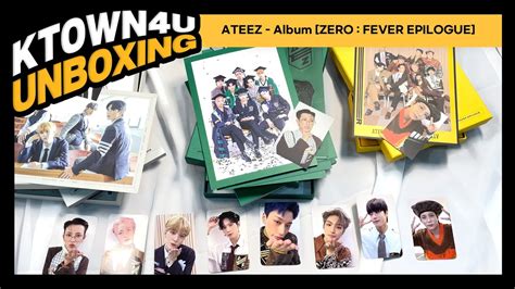 Unboxing Ateez Album Zero Fever Epilogue ㅣ 에이티즈 제로 피버 에필로그 언박싱 Youtube