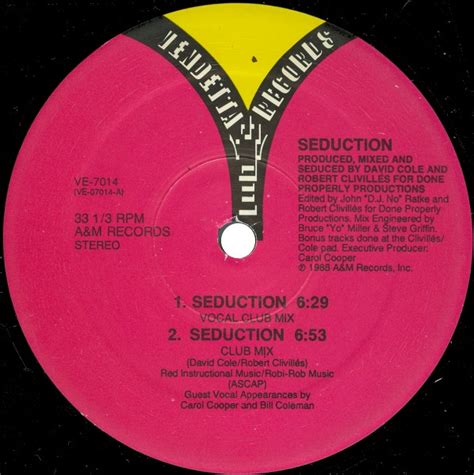 Seduction Seduction Releases Reviews Credits Discogs