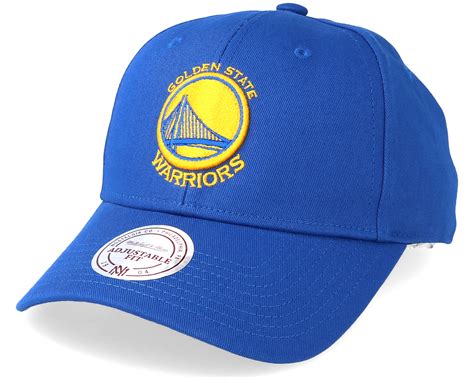 Golden State Warriors Low Pro Royal Adjustable Mitchell And Ness Caps