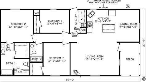 1/4=1' (though on occasion, optional foundations may be 1/8=1'). 20 x 60 homes floor plans - Google Search | Small House ...