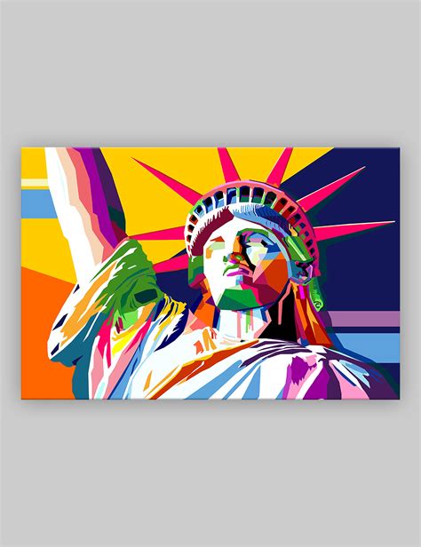 Statue Of Liberty Painting Etsy