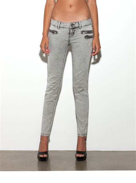 Double Zip Suzette Super Skinny Jeans