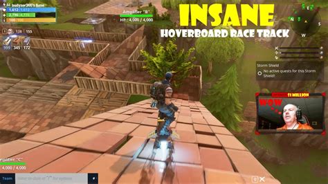 Insane Hoverboard Race Track Fortnite Save The World Youtube