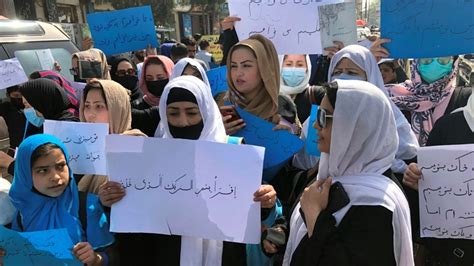 Afghanistan Street Protests Against Taliban Demand To Open Girls