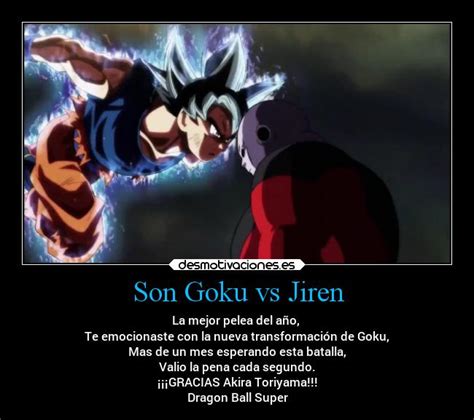 son goku vs jiren desmotivaciones