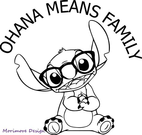 Stitch Ohana Coloring Pages
