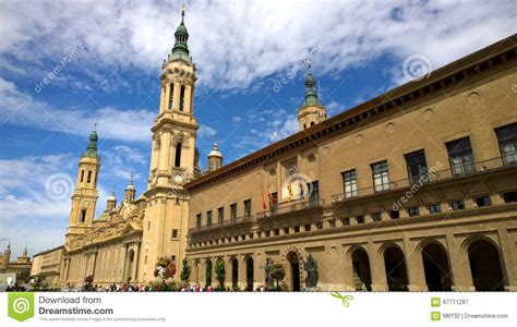Cathedral Of Our Lady Of The Pillar In Zaragoza Spain