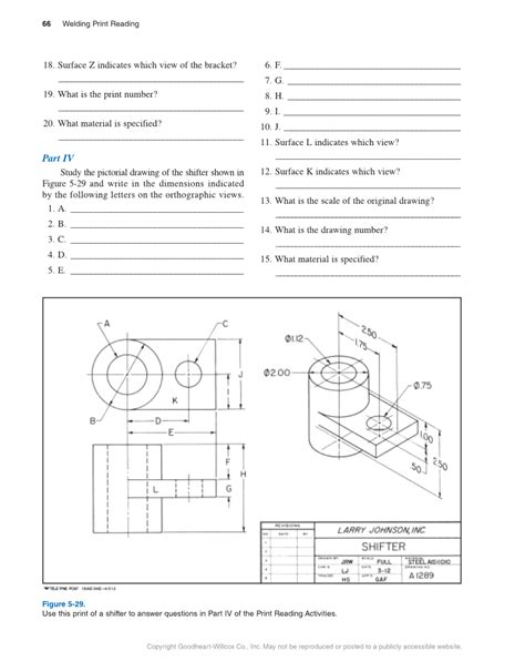  the correct answer is (a) twisting force on fasteners. Welding Print Reading, 7th Edition page 66