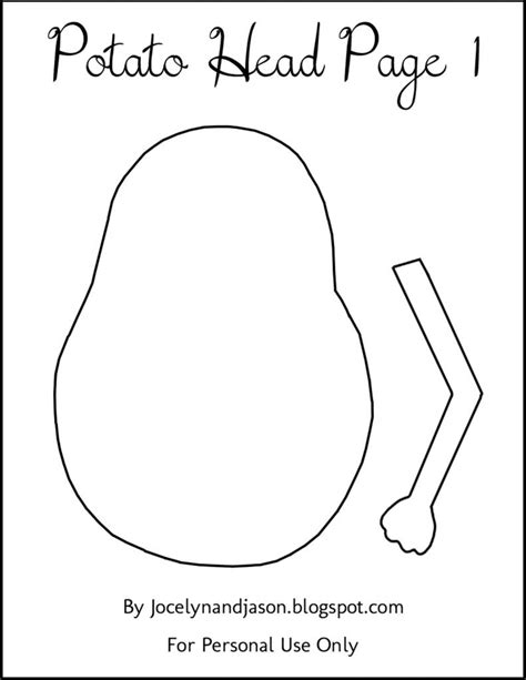 Mr Potato Head Coloring Page Coloring Home