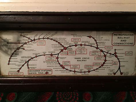 One Of The First Maps Of The Worlds First Underground Railway At The